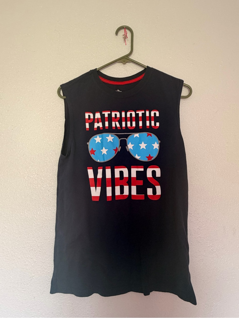 Patriotic Vibes Kids Navy Tank Top